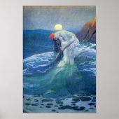 De zeemeermin van Howard Pyle, 1919. Poster (Voorkant)