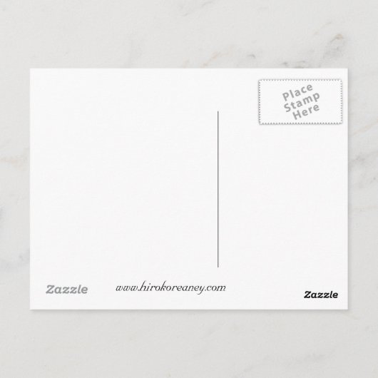 De zeemeermin van Seashell Collector Briefkaart (Achterkant)