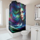 De zeemeerminnen van Starlight Waltz Douchegordijn (In situ)