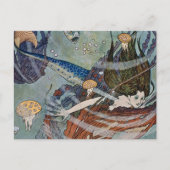 “De Zeemeerminprinses” van Edmund Dulac Briefkaart (Voorkant)