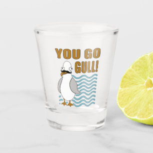 De Zeemeeuw van de snor u gaat Zeemeeuw Shot Glas