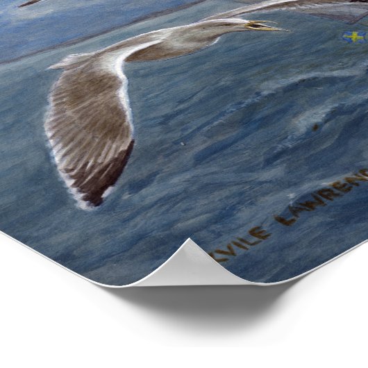 De zeemijlen leiden de weg poster (Hoek)