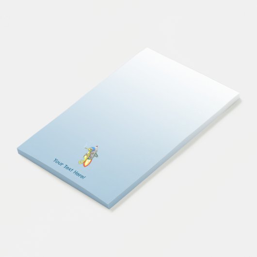 De zeepaardjetpackrit post-it® notes (Schuin)