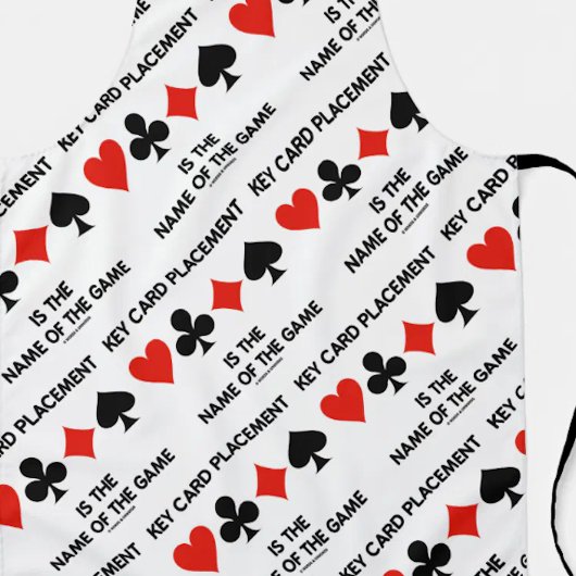 De zeer belangrijke kaartenplaatsing is de naam va schort