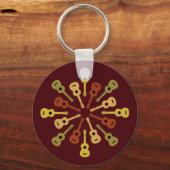 De zeer belangrijke ketting van Ukulele - kies sti Sleutelhanger (Voorkant)