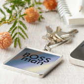 De zeer belangrijke ring van het man BOSS Zilveren Sleutelhanger (Zijkant)