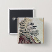 De zeer geachte Edmund Burke0 Vierkante Button 5,1 Cm (Voorkant /achterkant)
