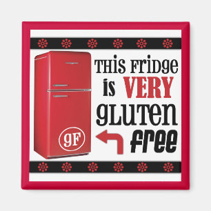 De zeer glutenvrije Fridge Magnet