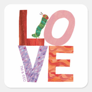 De zeer Hongaarse pijler   LOVE Vierkante Sticker