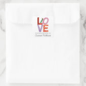 De zeer Hongaarse pijler | LOVE Vierkante Sticker (Tas)