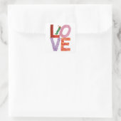 De zeer Hongaarse pijler | LOVE Vierkante Sticker (Tas)