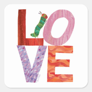 De zeer Hongaarse pijler   LOVE Vierkante Sticker