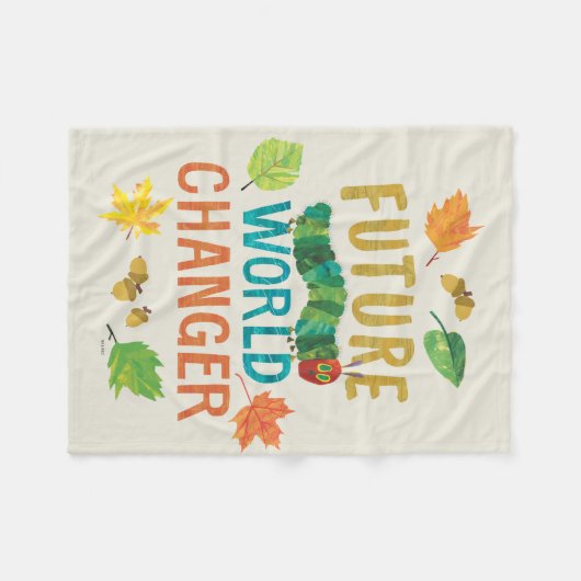 De zeer hongerige Caterpillar Future World Changer Fleece Deken (Voorkant (Horizontaal))