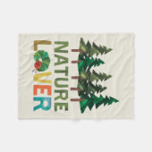 De zeer hongerige Caterpillar Natuur liefhebber Fleece Deken (Voorkant (Horizontaal))