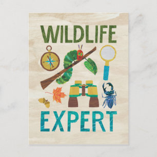 De zeer hongerige Caterpillar Wildlife Expert Briefkaart