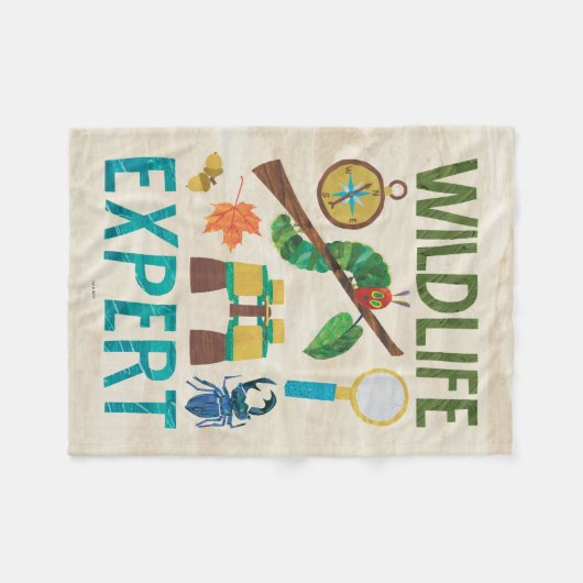 De zeer hongerige Caterpillar Wildlife Expert Fleece Deken (Voorkant (Horizontaal))