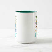 De zeer hongerige Caterpillar Wildlife Expert Mok (Midden)