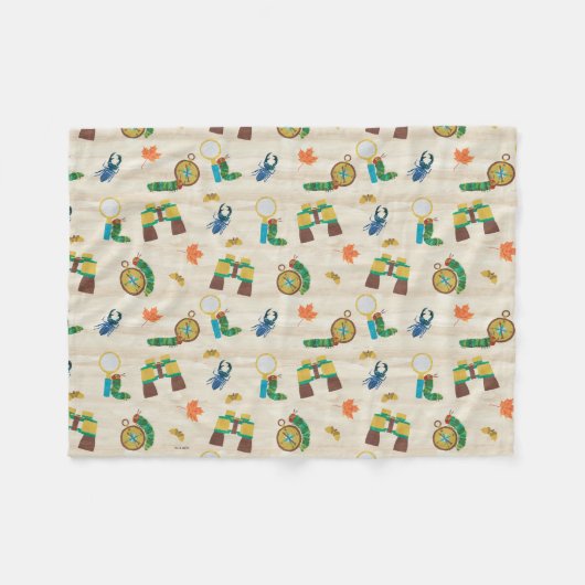 De zeer hongerige Caterpillar Wildlife Expert Patt Fleece Deken (Voorkant (Horizontaal))