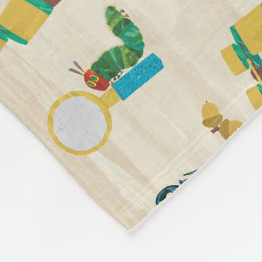 De zeer hongerige Caterpillar Wildlife Expert Patt Fleece Deken (Hoek)