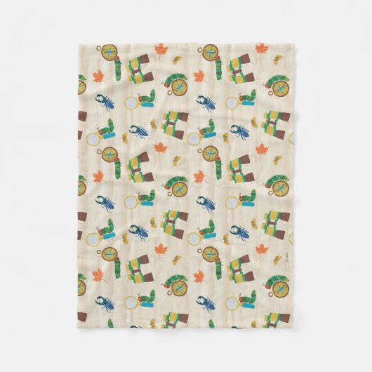 De zeer hongerige Caterpillar Wildlife Expert Patt Fleece Deken (Voorkant)
