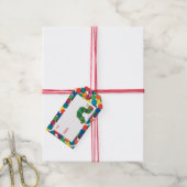 De zeer hongerige driekleepijlerdag cadeaulabel (Met Touw)