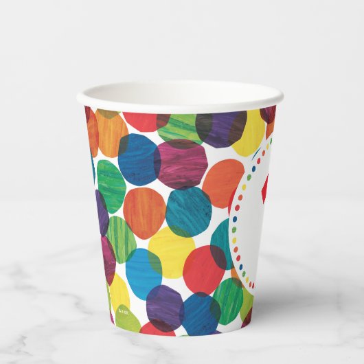 De zeer hongerige driekleepijlerdag papieren bekers (Voorkant)