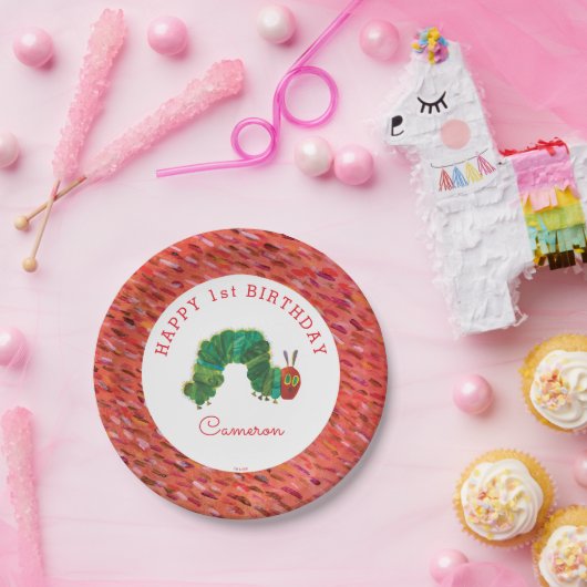 De zeer hongerige driekleepijlerdag papieren bordje (Feest)