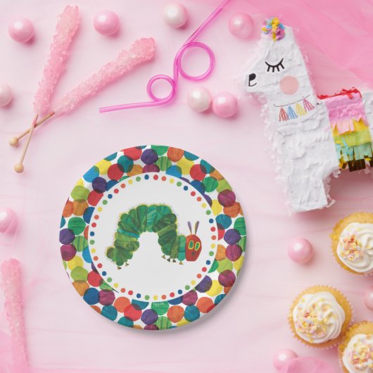 De zeer hongerige driekleepijlerdag papieren bordje (Feest)