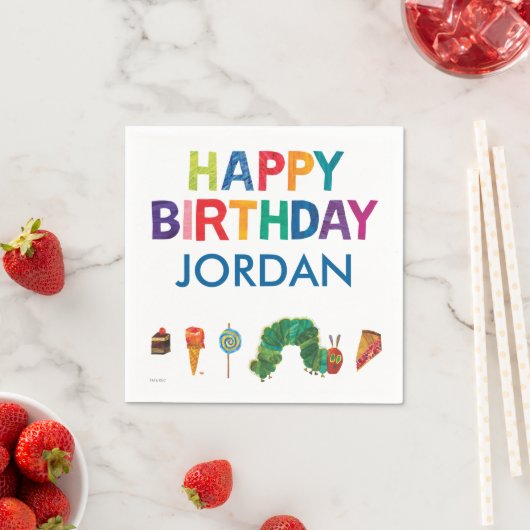 De zeer hongerige driekleepijlerdag servetten (Insitu)