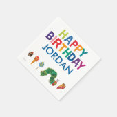 De zeer hongerige driekleepijlerdag servetten (Hoek)