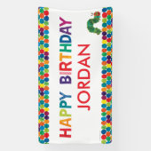 De zeer hongerige driekwart-stedenbanner spandoek (Verticaal)