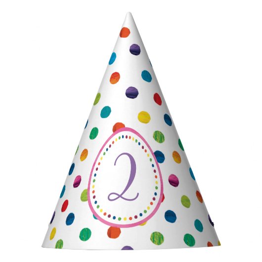 De zeer hongerige driepijlervlinder Birthday Feesthoedjes (Voorkant)