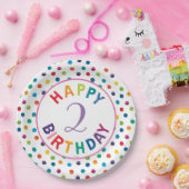 De zeer hongerige driepijlervlinder Birthday Papieren Bordje (Feest)