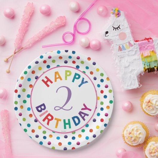 De zeer hongerige driepijlervlinder Birthday Papieren Bordje (Feest)