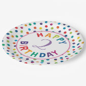 De zeer hongerige driepijlervlinder Birthday Papieren Bordje (Gekanteld)