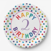 De zeer hongerige driepijlervlinder Birthday Papieren Bordje (Voorkant)