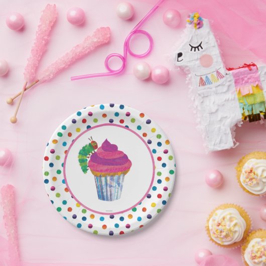 De zeer hongerige driepijlervlinder Birthday Papieren Bordje (Feest)