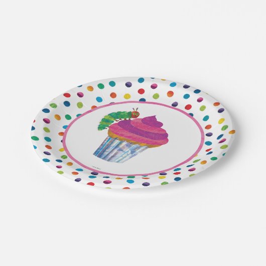 De zeer hongerige driepijlervlinder Birthday Papieren Bordje (Gekanteld)