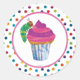 De zeer hongerige driepijlervlinder Birthday Ronde Sticker