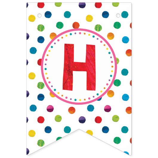 De zeer hongerige driepijlervlinder Birthday Vlaggetjes (Tweede vlag)