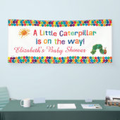 De zeer hongerige rups Baby Shower Spandoek (Beurs)