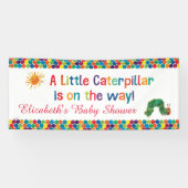 De zeer hongerige rups Baby Shower Spandoek (Horizontaal)