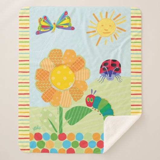 De zeer hongerige rups Good Morning Sunshine Sherpa Deken (Voorkant)