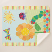 De zeer hongerige rups Good Morning Sunshine Sherpa Deken (Voorkant (horizontaal))