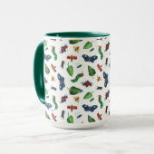 De zeer hongerige rups kan een vriendelijk patroon mok (Voorkant links)