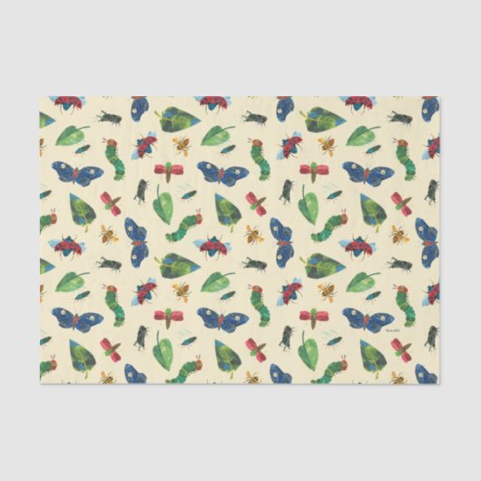 De zeer hongerige rups kan een vriendelijk patroon tissuepapier (Voorkant)