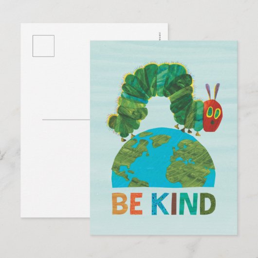 De zeer hongerige rups moet vriendelijk zijn briefkaart (Voorkant / Achterkant)