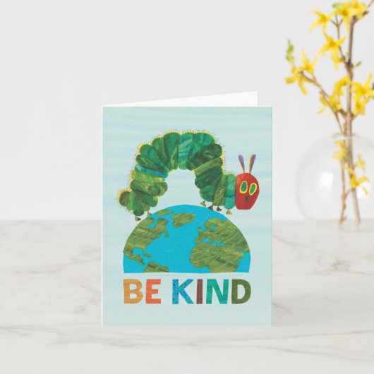 De zeer hongerige rups moet vriendelijk zijn kaart (Gele Bloem)