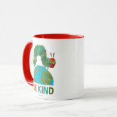 De zeer hongerige rups moet vriendelijk zijn mok (Voorkant links)