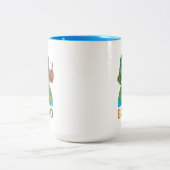 De zeer hongerige rups moet vriendelijk zijn tweekleurige koffiemok (Center)